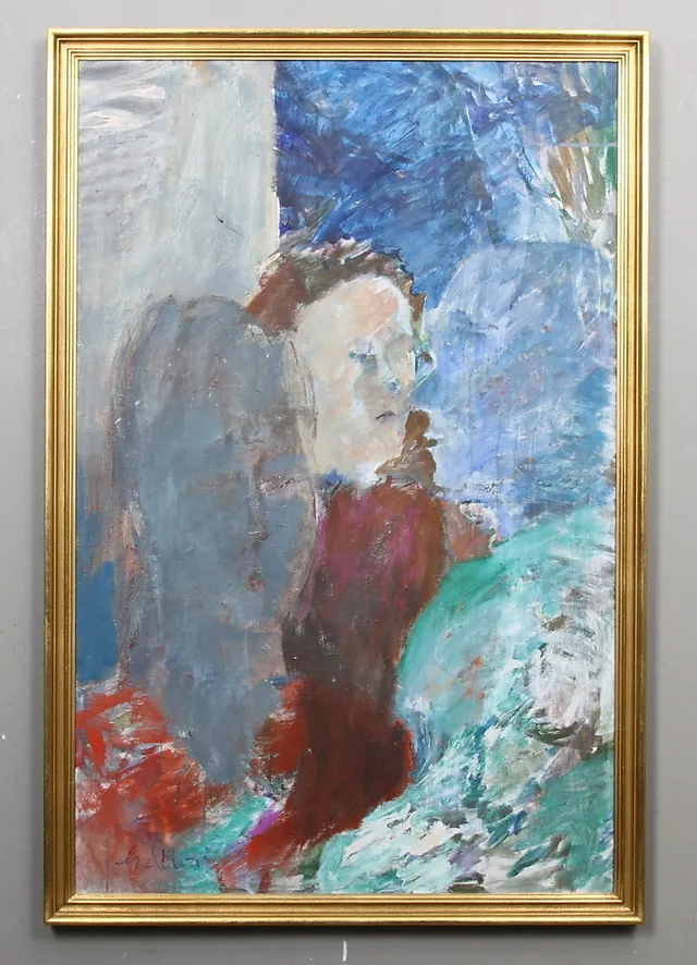 GUNNAR ALLVAR. olja på duk, signerad.