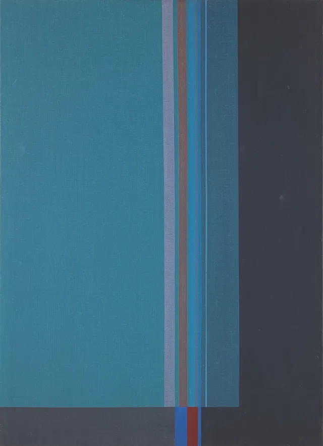 JAN W. MORTHENSON. ''Opus 130'', akryl på duk, signerad och daterad á tergo 1989.