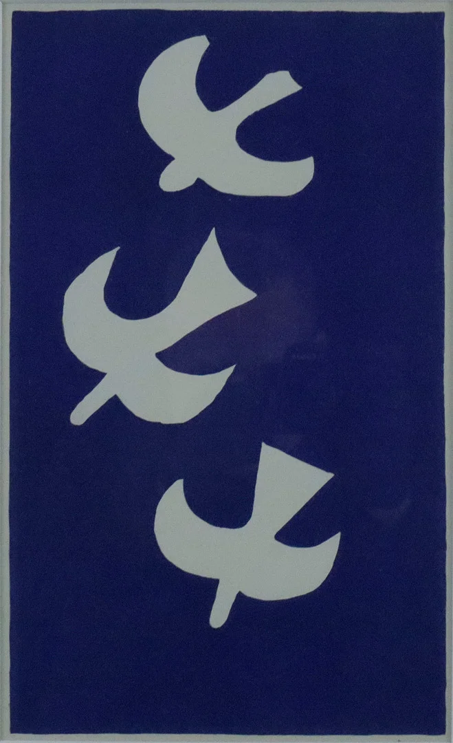 - BRAQUE, GEORGES. NACH. "Oiseaux", Farblithografie aus der Folge "Carnets intimes". — Engravings & Prints — Auktionshaus Blank