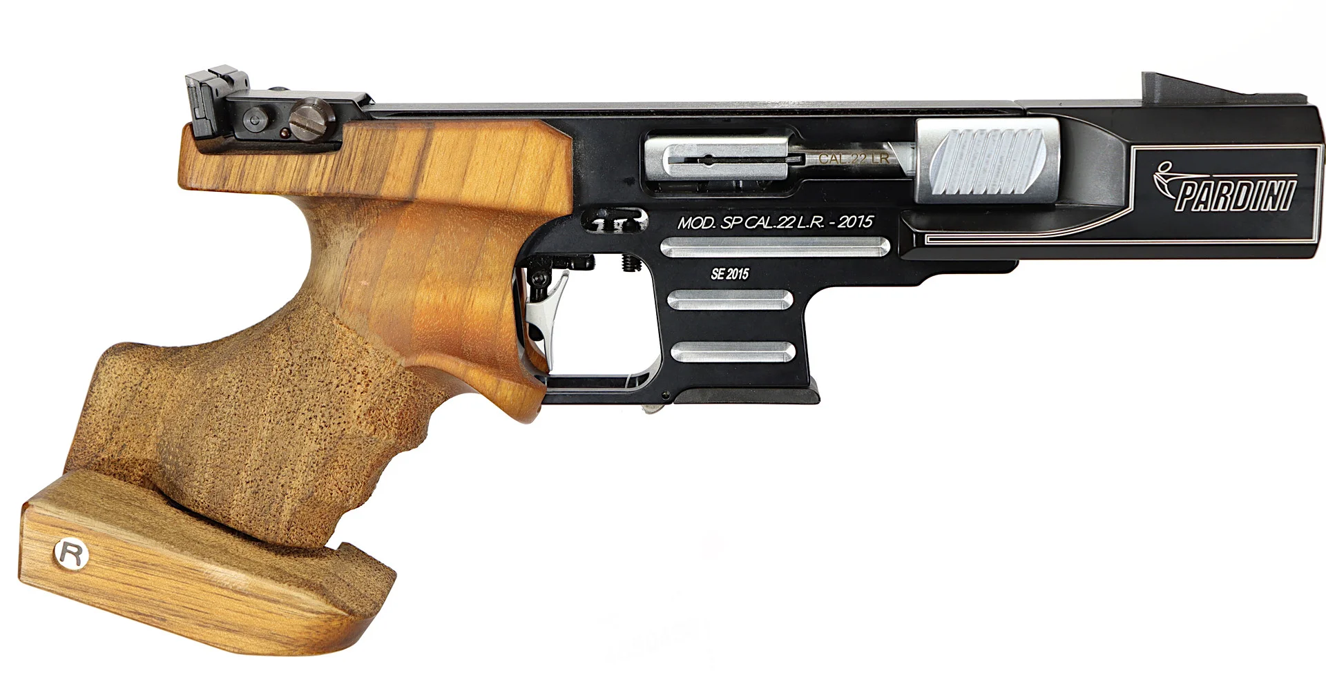 PISTOL, italienskt, Halvautomatisk, fabrikat Pardini, modell SP, kaliber .22lr, tillv.nr B19731. — Pistols — Walter Borg