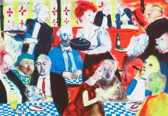 PETER DAHL. Färglitografi, signerad och numrerad, 332/375.