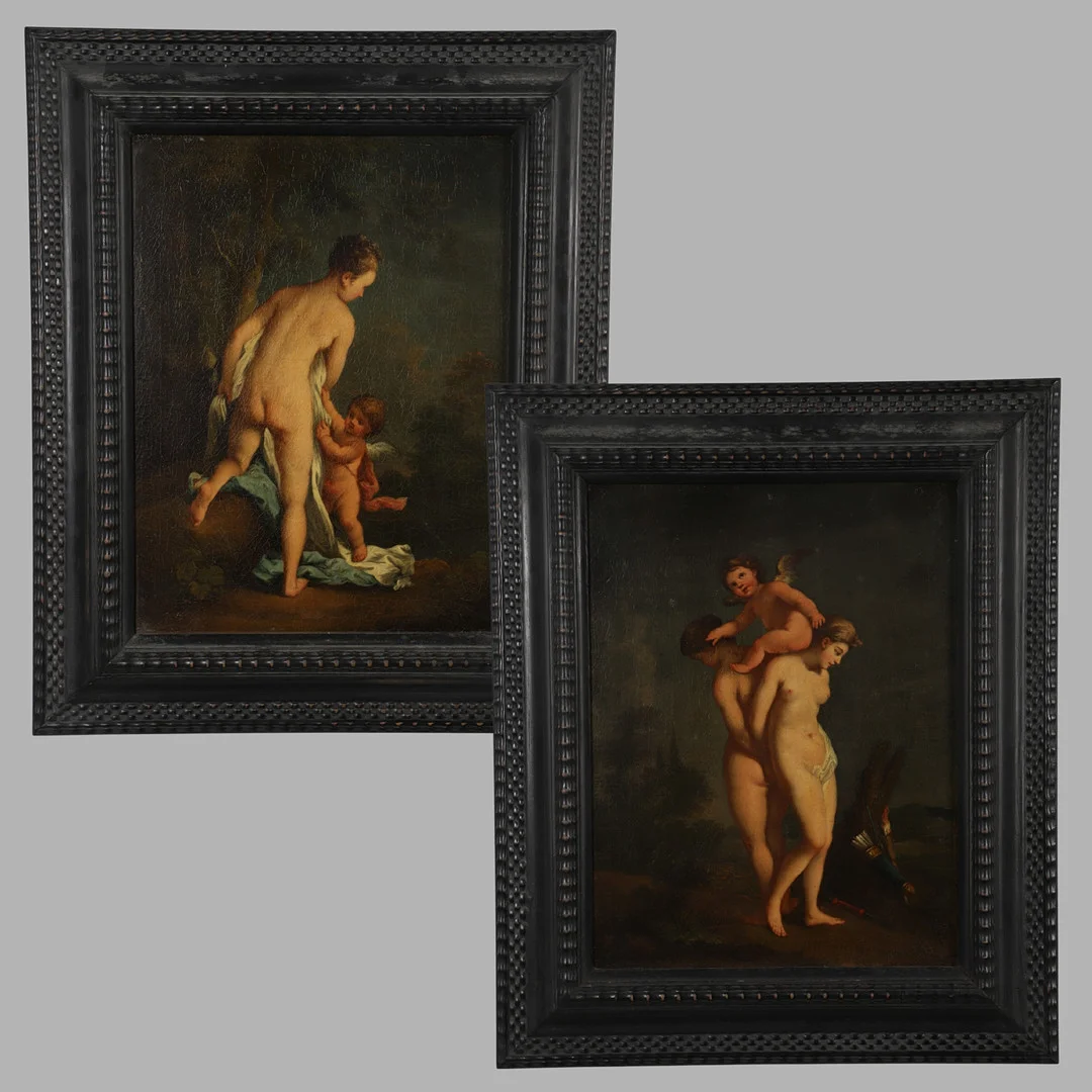 FOLLOWER OF JACOPO AMIGONI (1682 - 1752). VENUS WITH CUPID, A PAIR. — Paintings — Lawrences Auctioneers