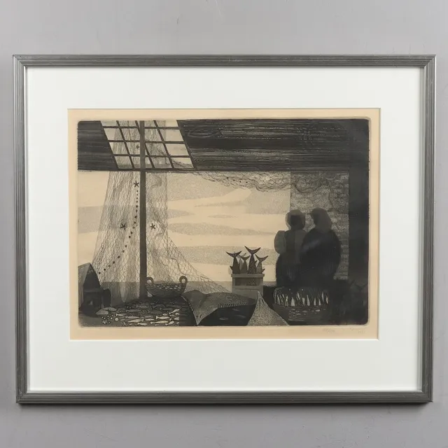 JURGEN VON KONOW (1915-1959). Etsning, signerad och daterad 1953.