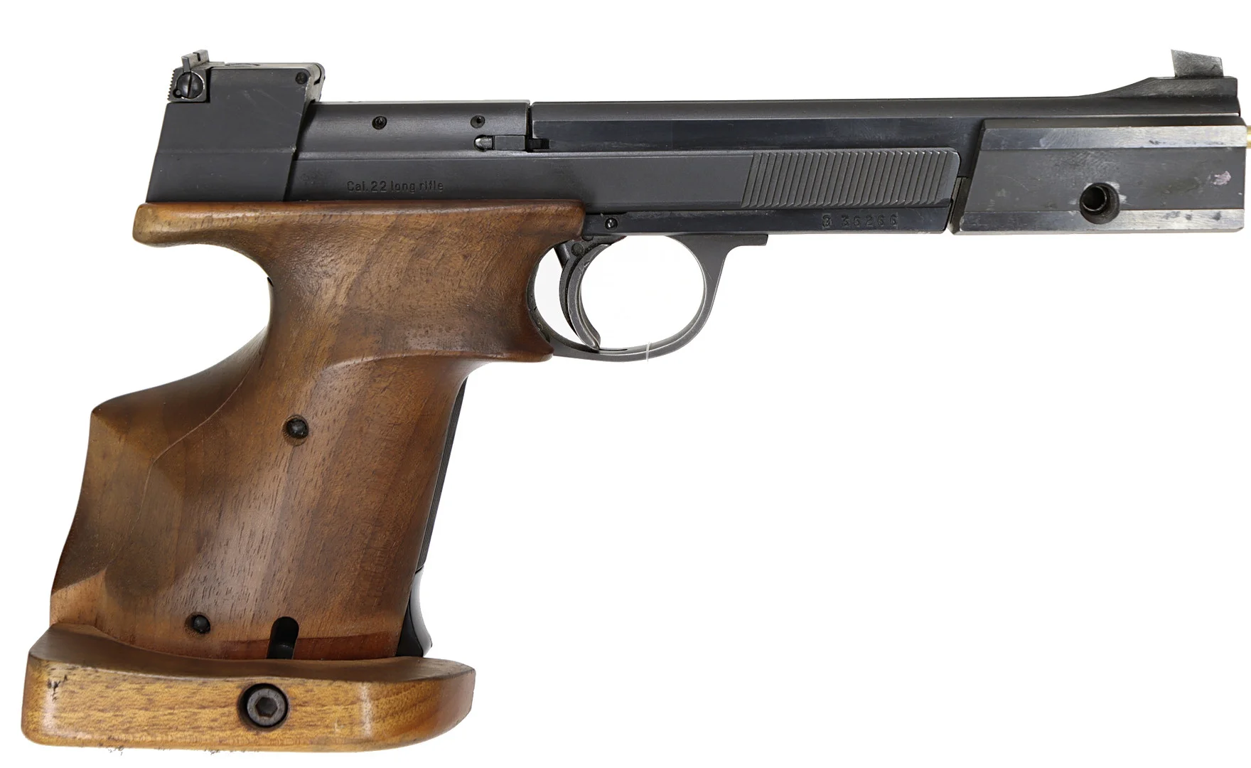 39. PISTOL, schweizisk, Halvautomatisk, fabrikat Hämmerli, modell 208, kaliber .22LR, tillv.nr G36266, se-nr Begagnad. — Pistols — Walter Borg