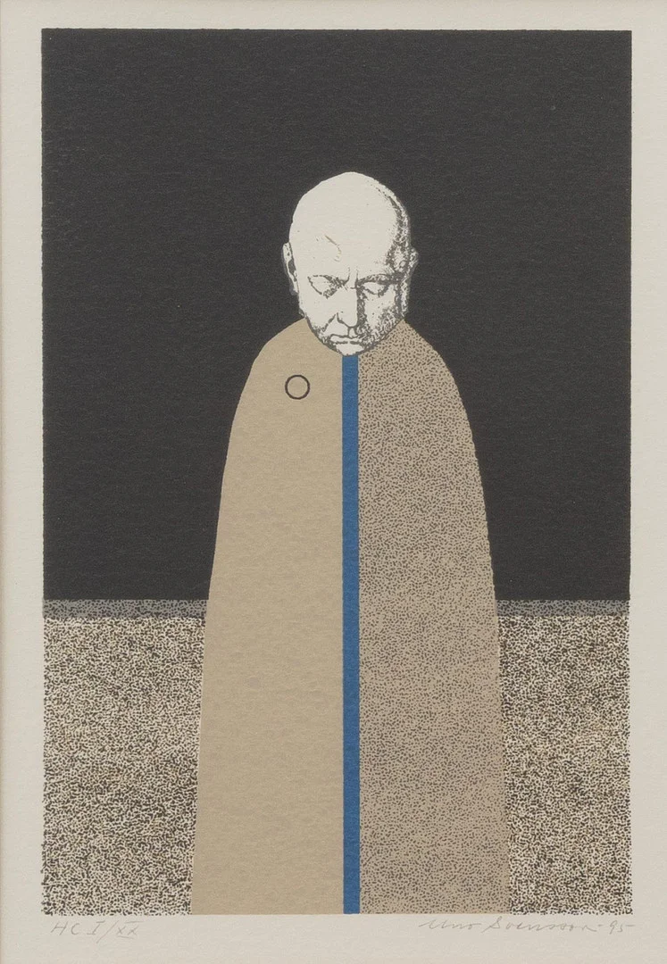 UNO SVENSSON. A tergo betitlad, litografi nr HC I/XX, signerad. — Engravings & Prints — Garpenhus Auktioner