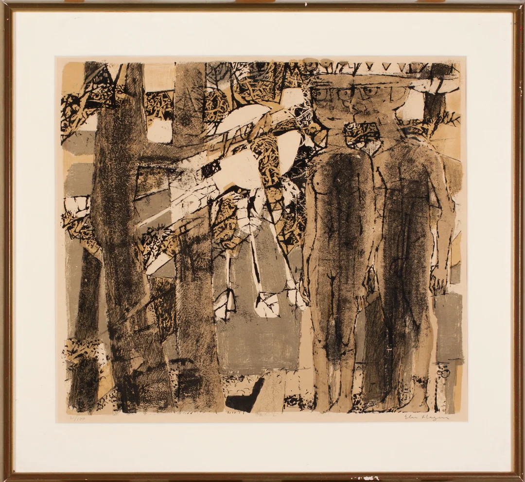 Hagen, Else — Kvinne og mann — Kunst/Grafikk — Blomqvist