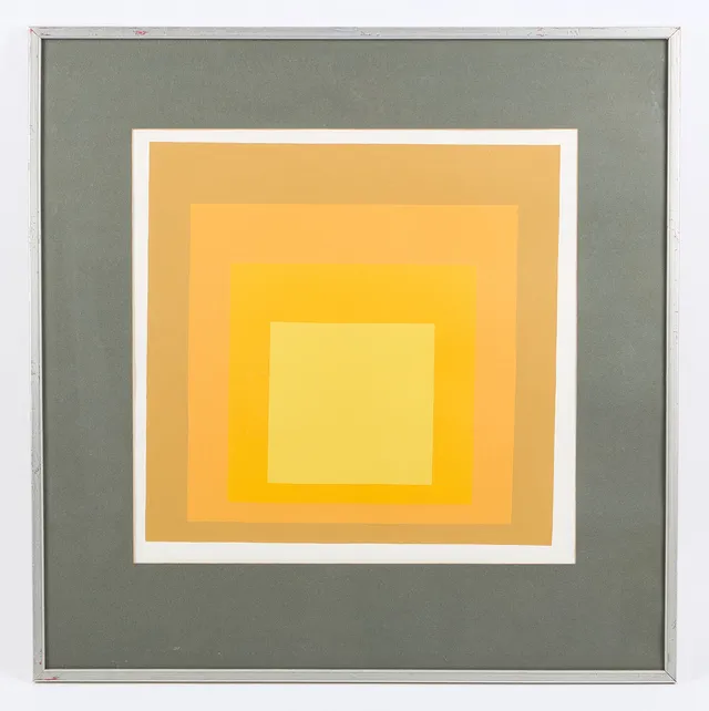 JOSEF ALBERS (1888-1976). "Homage to the square", serigrafi.