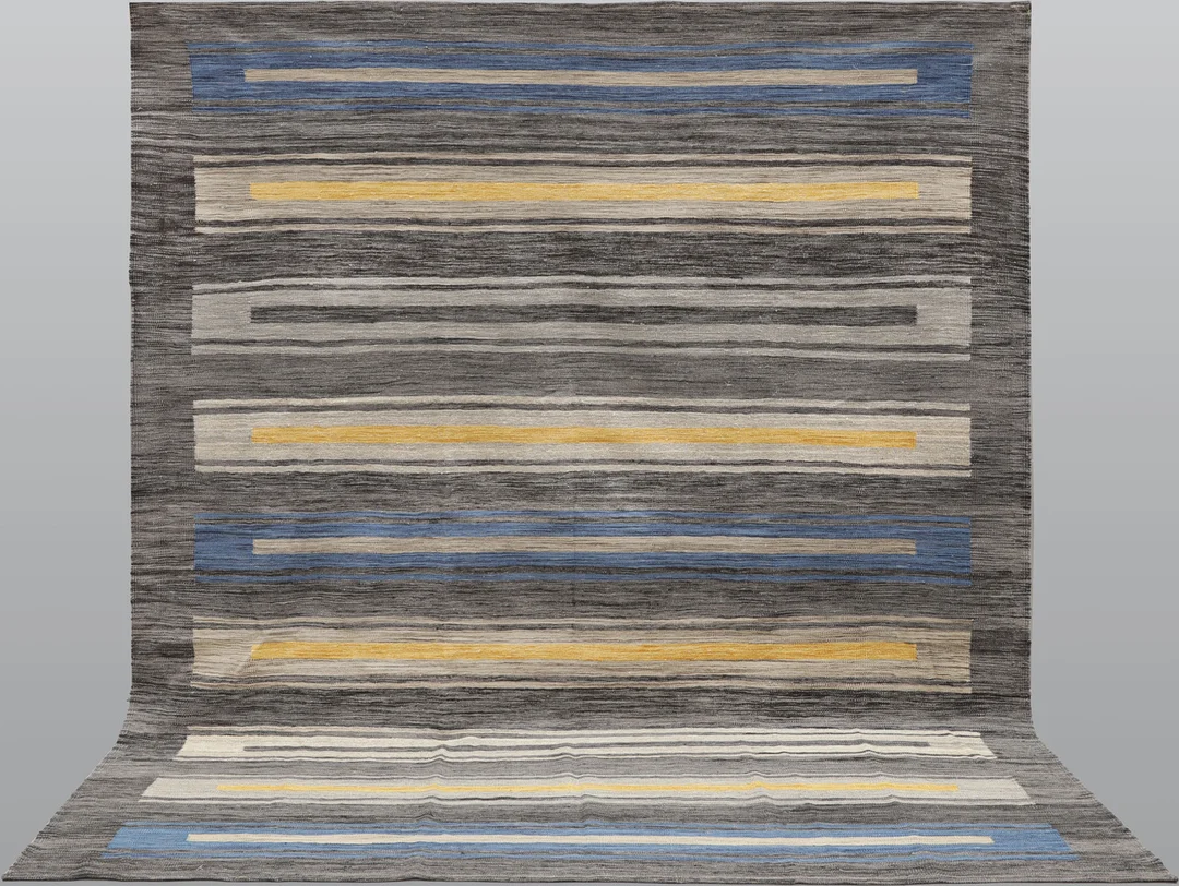 KELIM, modern design. — Oriental Carpets & Textiles — Kalmar Auktionsverk