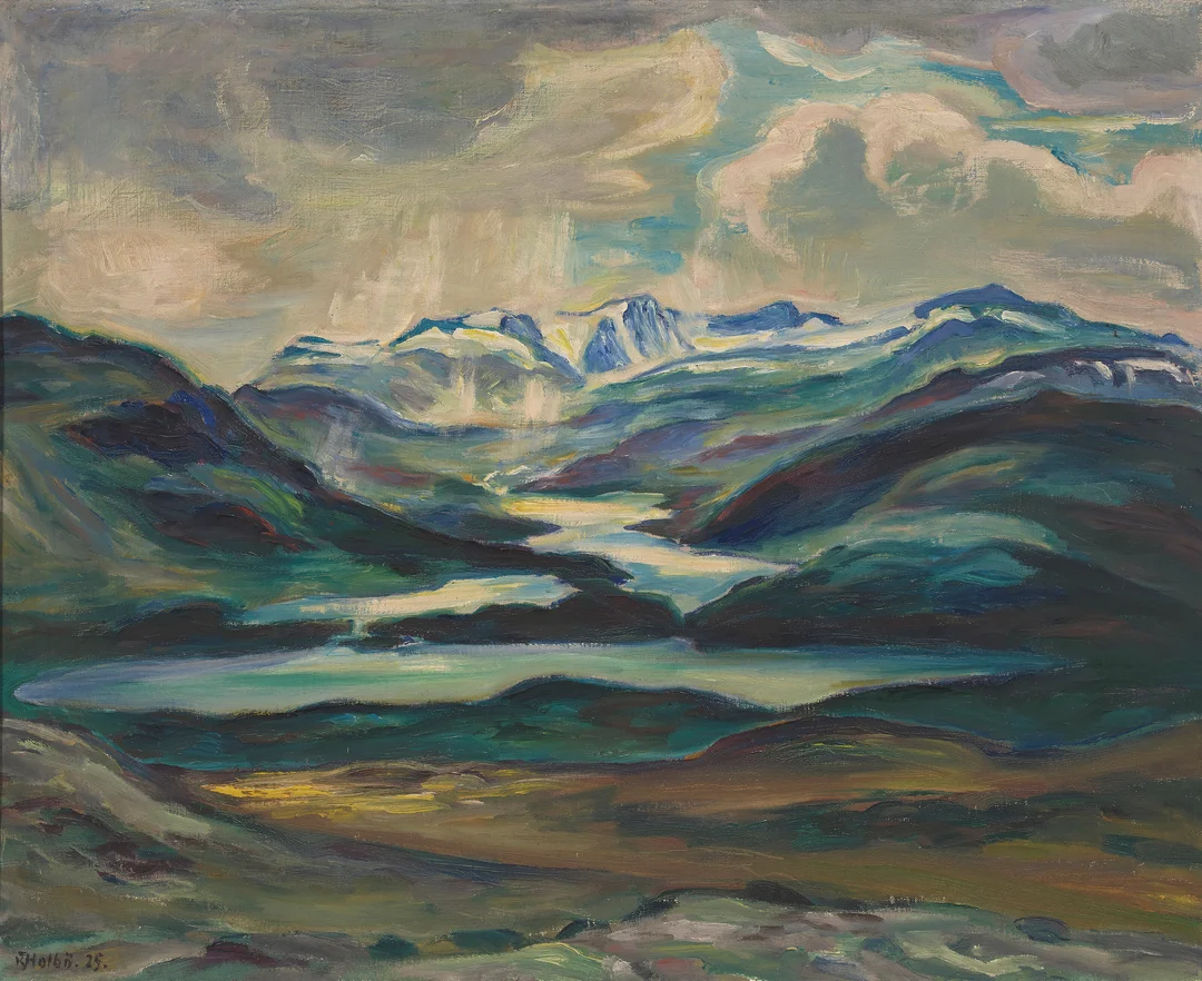 Holbø, Kristen — "Jotunheimen" 1925 — Kunst/Maleri — Blomqvist