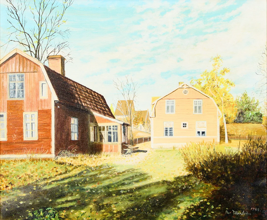 PER TÄRNSTRÖM. "Gamla Uppsala". — Paintings — Uppsala Auktionskammare