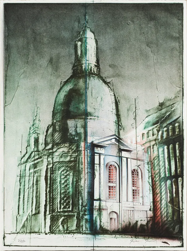 PETER PAUL (1943-2013) Katedral, signerad och numrerad 27/80, litografi.