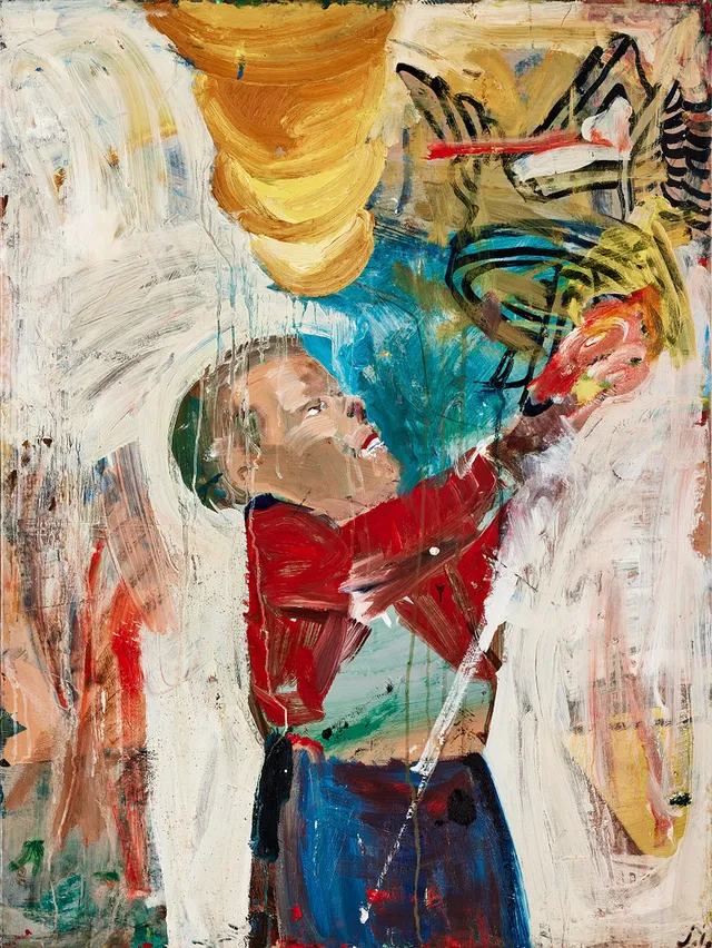 JARL INGVARSSON (1955). Utan titel, olja på duk.