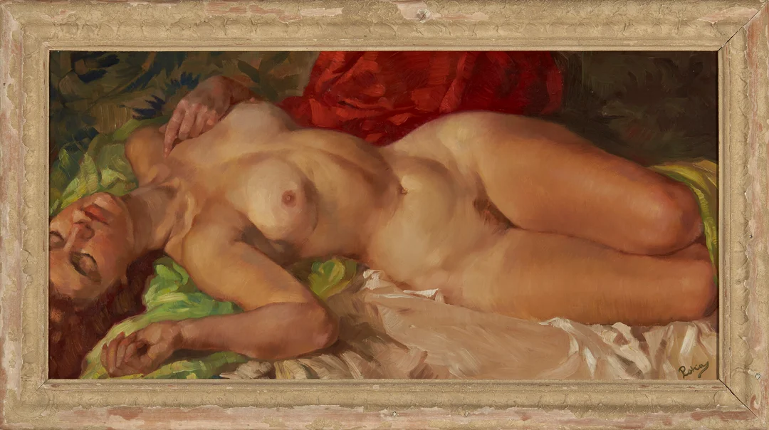 Roka, Charles Antal — Liggende akt — Kunst/Maleri — Blomqvist