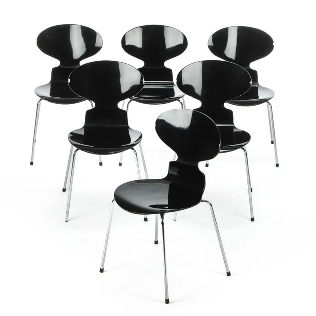 Arne Jacobsen. Six 'Ant' chairs, model 3101 (6)
