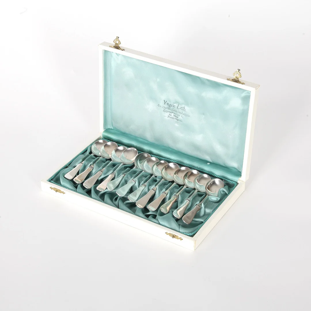 TESKEDAR, 12 st, "Uppsala", silver, MGAB, 1970-tal. — Silver — Auktionsverket Engelholm