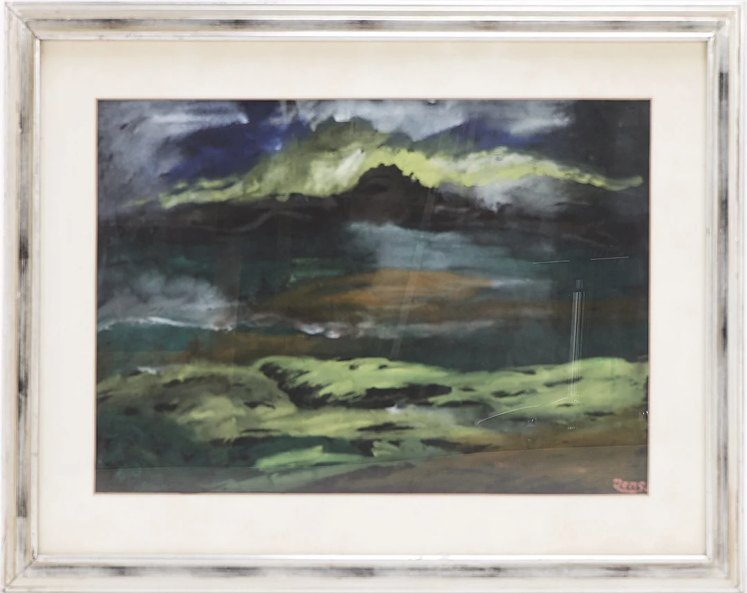 Jens Nielsen. Landscape section - watercolor (cd) — Paintings and sculptures/Modern pictorial arts — Lauritz
