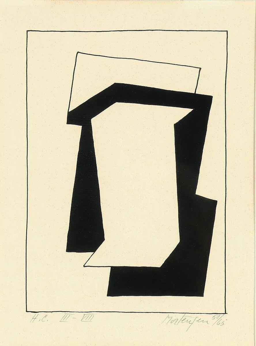 Three compositions. All signed and numbered. Lithograph. Visible size 35×26 cm. (3) — Modern Prints/Modern art — Bruun Rasmussen