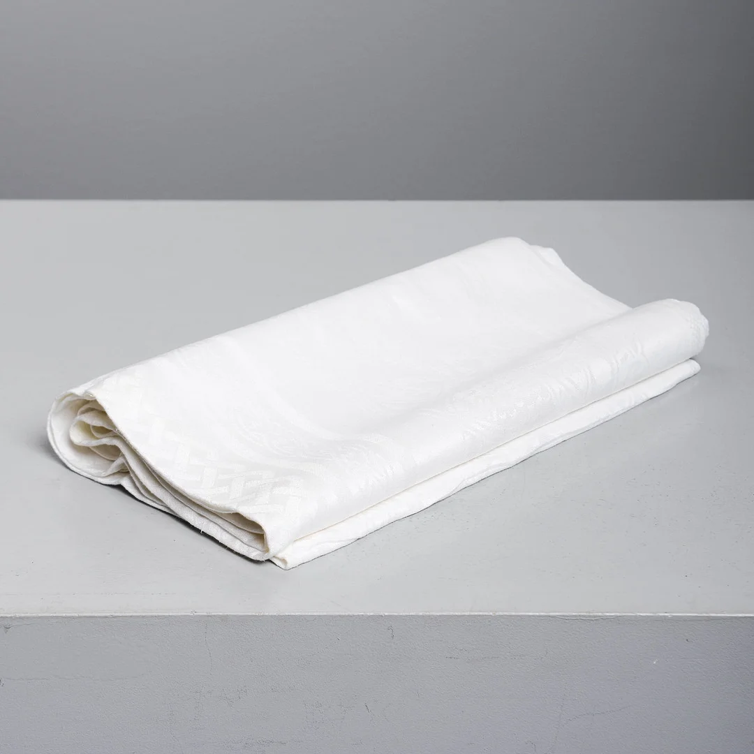 SIGNE SOHLMAN. Duk, linne, "Drakmönstret", 210 x 120 cm, formgiven 1877. — Textiles — Formstad Auktioner