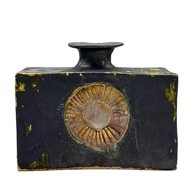DESIGNER KERAMIKVASE SIGNIERT - 1970ER JAHRE.