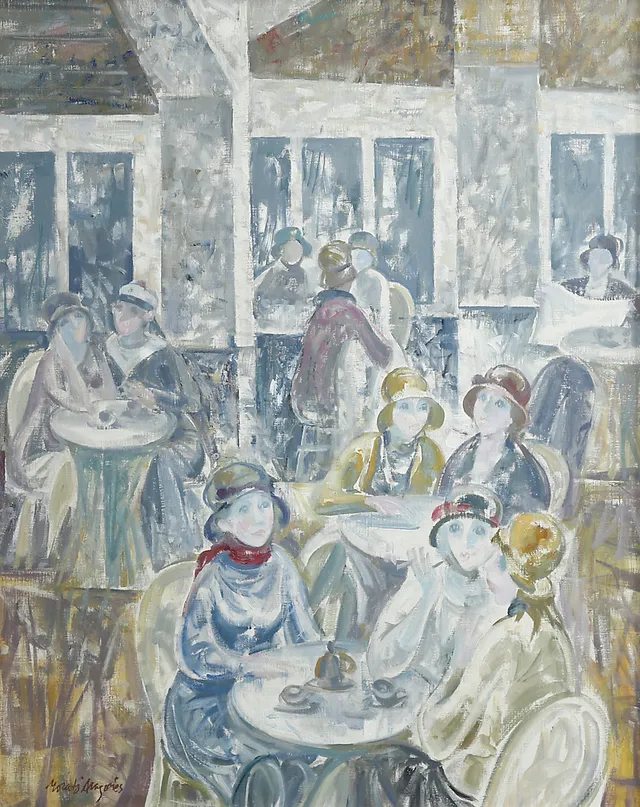 JOSEP MARIA MORATÓ ARAGONÉS. Interior of a café.