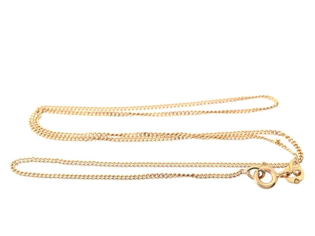 HALSKEDJA, 18K guld, pansarlänk, längd 38 cm, vikt 2,5 g.
