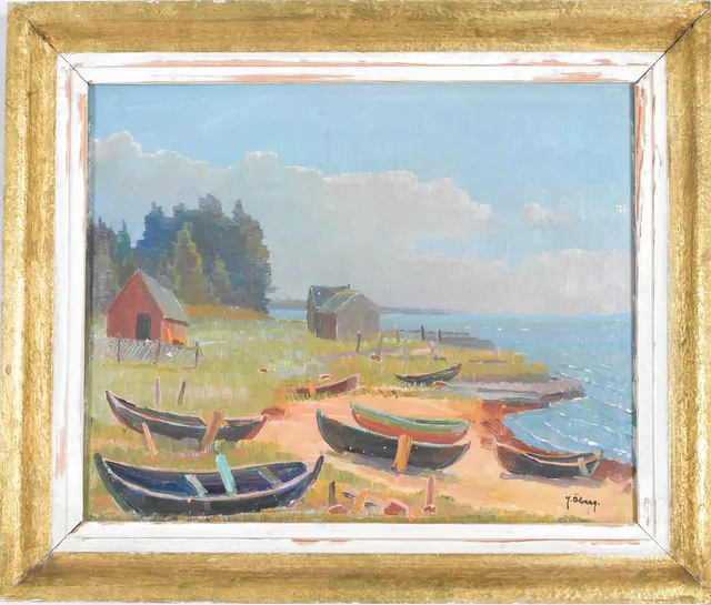 JOSEF ÖBERG. Olja på duk.