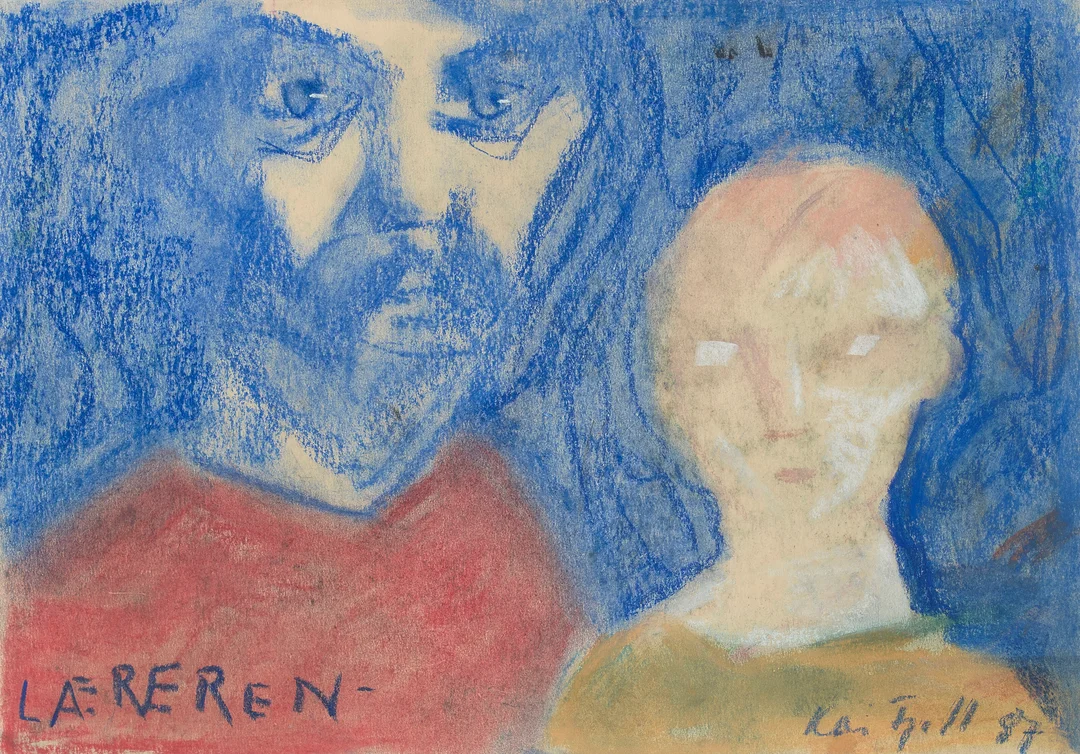 Fjell, Kai — "Læreren" 1987 — Kunst/Øvrig billedkunst — Blomqvist