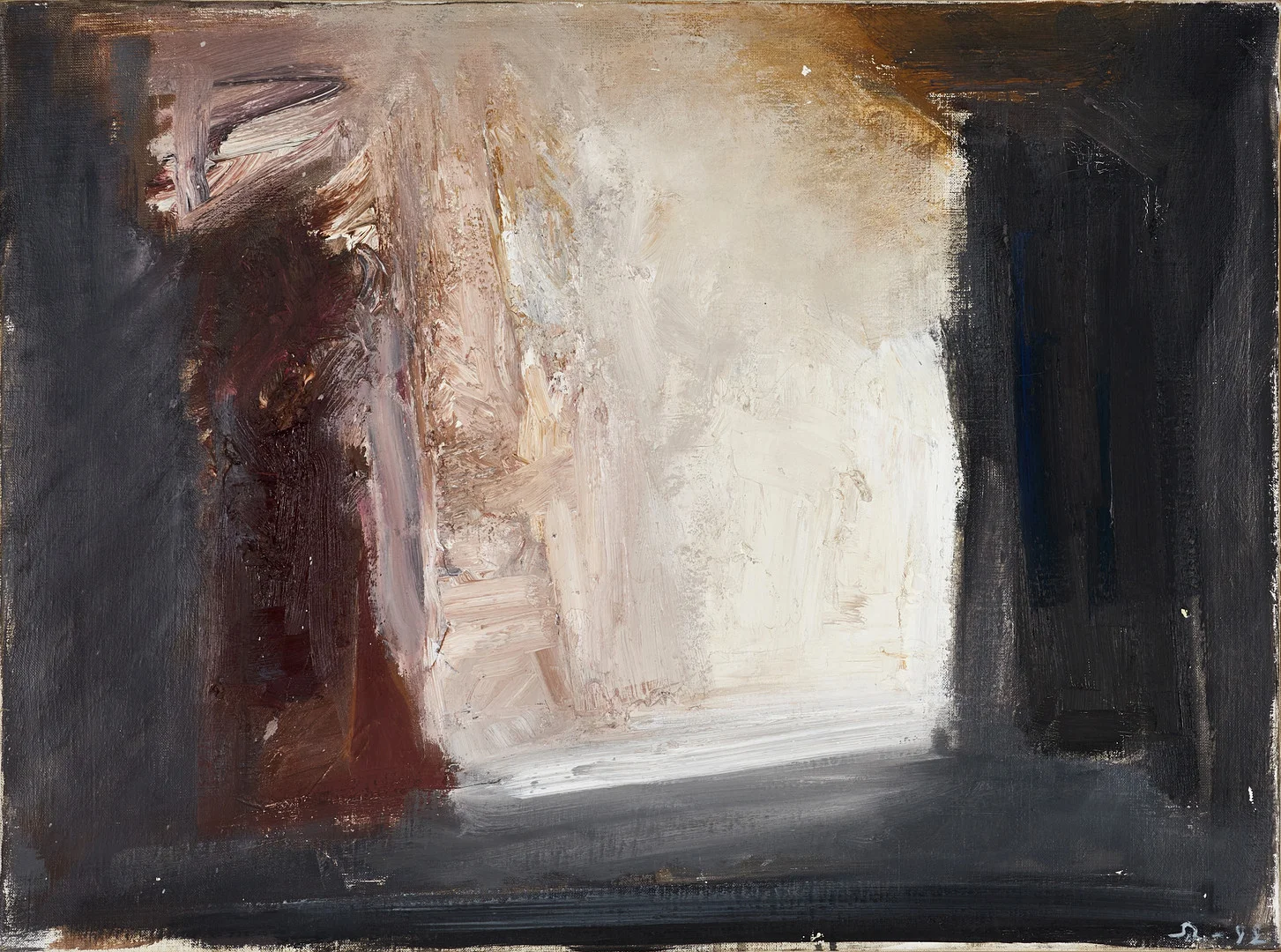 SVANTE RYDBERG (Född 1948). , "Ljuskälla", monogramsignerad, daterad -92 samt signerad a tergo, olja på duk. — Paintings — Crafoord Auktioner Stockholm