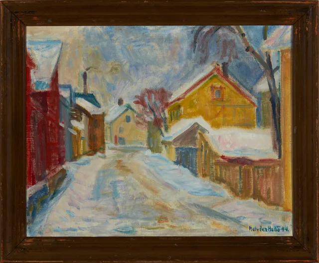 Holbø, Halvdan — Trolig motiv fra Lillehammer, 1944