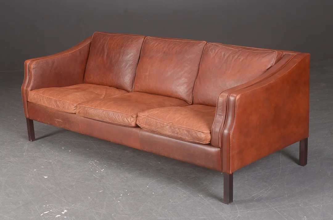 Stouby. Tre-personer sofa, læder — Furniture/Lounge suites, sofas — Lauritz