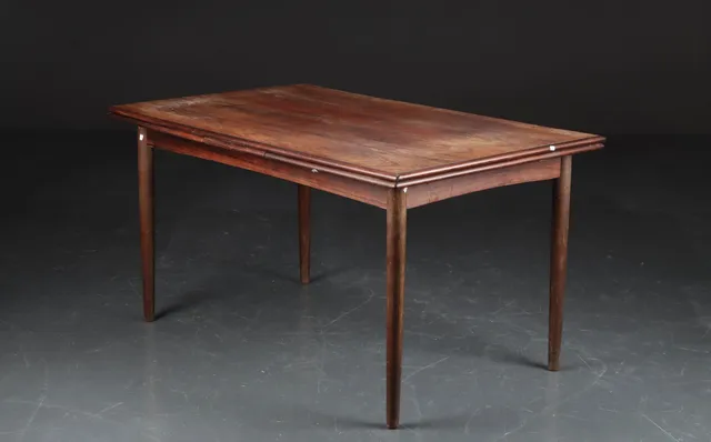 Spisebord af palisander med hollandsk udtræk, 1950-60'erne