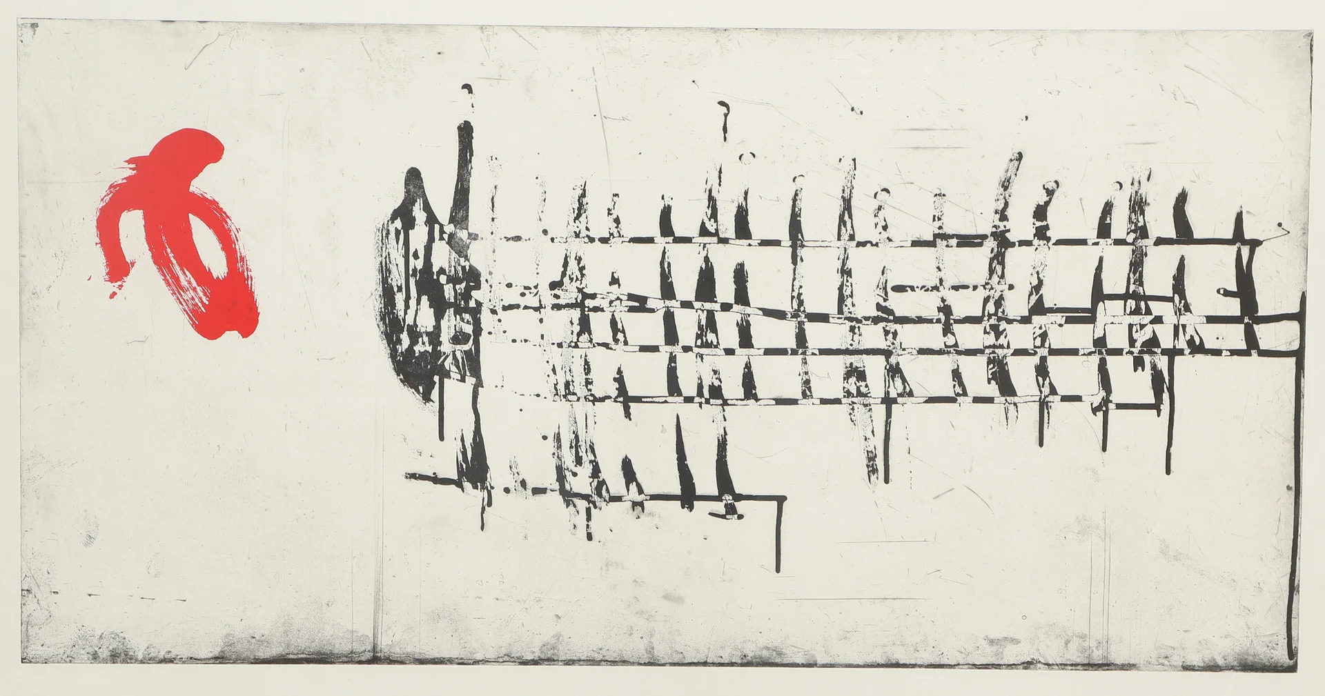 HÅKAN BERG. Etsning, "Arken", numrerad 46/90, signerad. — Engravings & Prints — Ekenbergs Auktioner