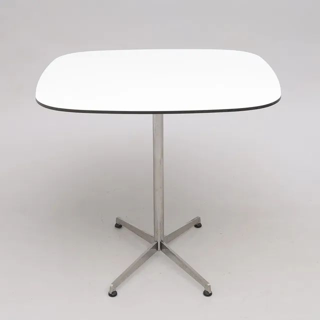 GUNILLA ALLARD. BORD, STÅL & VIT LAMINAT, "COOPER", FÖR LAMMHULTS.
