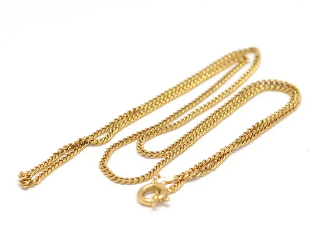 KEDJA, 18K guld, pansar, längd 46 cm, vikt 2,5 g.