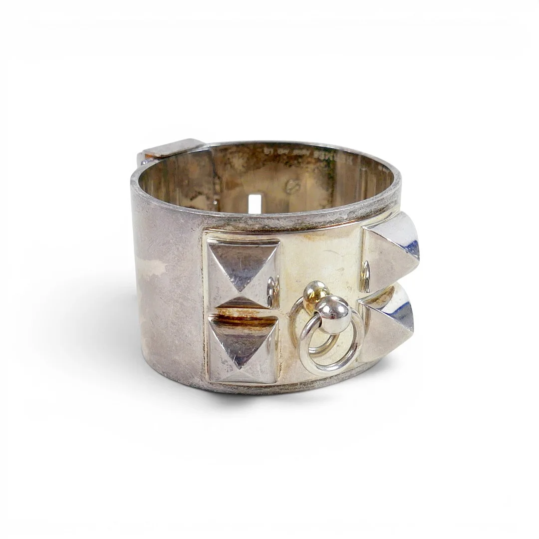 HERMES 'COLLIER DE CHIEN' (CDC) SILVER BRACELET. — Bracelets — Batemans of Stamford