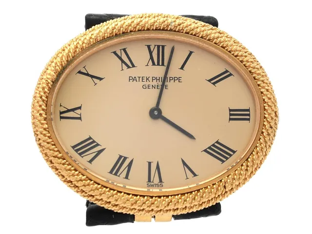 PATEK PHILIPPE, damur, 31 x 26 mm, Cal 16-250, Serie nr. 1276915, Ref nr. 4290, Boett nr. 2762472, 18K guld, manuell, safirglas, integrerat läderband, originalspänne i 18K guld, ca 1975.