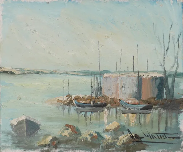 ARNE WALLSTEN. Olja på duk, signerad Arne Wallsten.