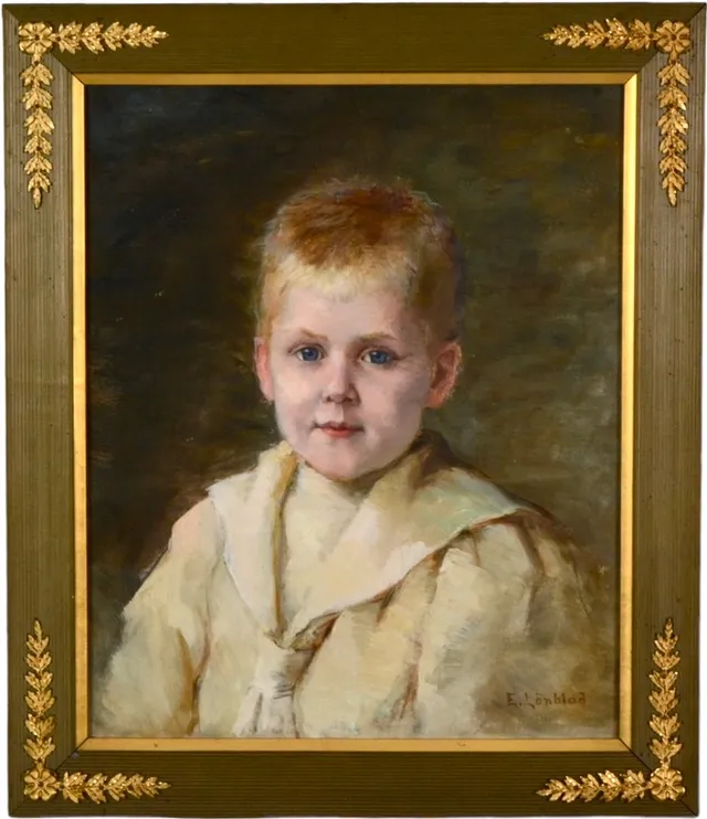 EMILIA LÖNBLAD. Olja på duk, inglasad.