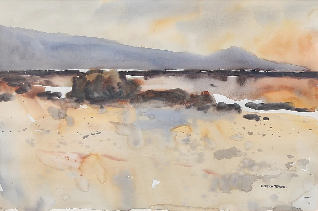 ATTRIBUTED TO SPANISH SCHOOL, 20TH CENTURY. Seaside view. — Drawings — Balclis