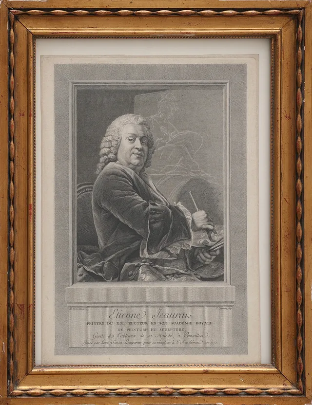 ALEXANDER ROSLIN. EFTER. KOPPARSTICK OCH ETSNING, "ETIENNE JEAURAT" AV LOUIS SIMON LEMPEREUR, 1775.
