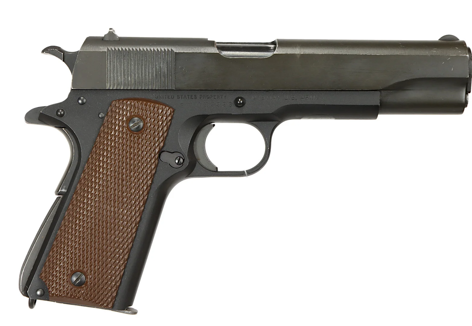 PISTOL, fabrikat Colt, modell 1911 A1, kaliber .45 ACP, tillv.nr WMK2228, se-nr SE2234339. — Pistols — Walter Borg