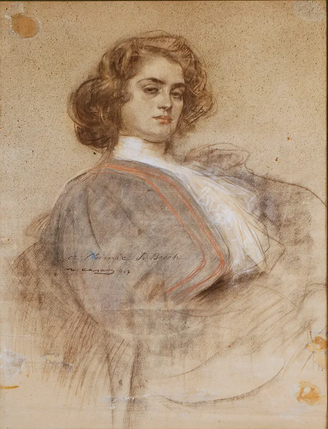 RAMON CASAS (1866–1932). Retrato de Júlia Peraire.