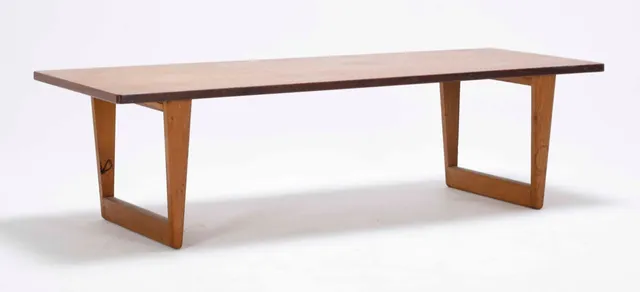 Børge Mogensen (1914-1972) for Fredericia Stolfabrik: Teak and oak coffee table, 1950s
