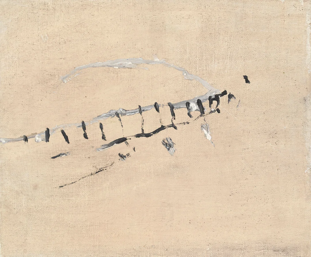 Jenssen, Olav Christopher — "Liten manns inntrykk. Detalj av verden" 1994 — Kunst/Maleri — Blomqvist