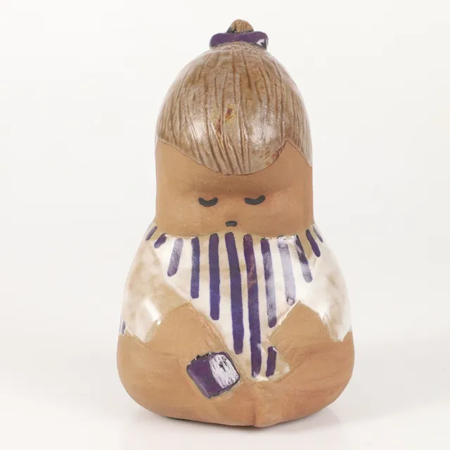 LISA LARSON. Figurin, "Johanna", keramik, signerad.
