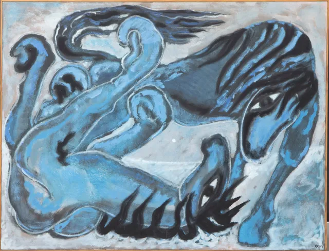 Vibeke Alfelt. 'Fighting Horses'