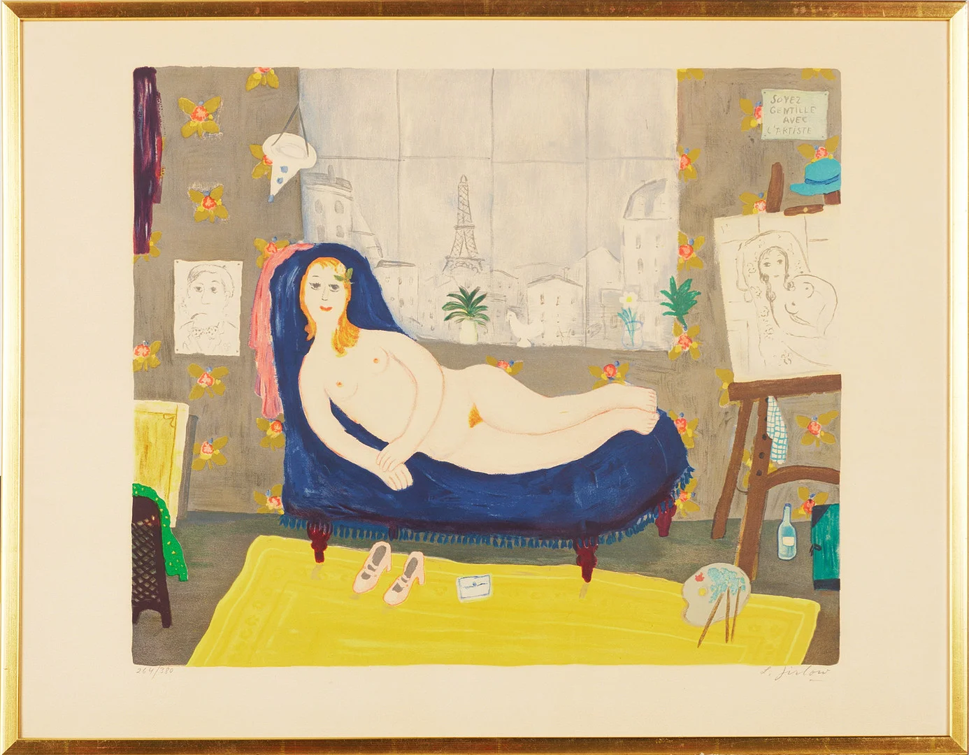 LENNART JIRLOW. färglitografi, signerat och numrerat 264/380. — Engravings & Prints — Stockholms Auktionsverk Magasin 5