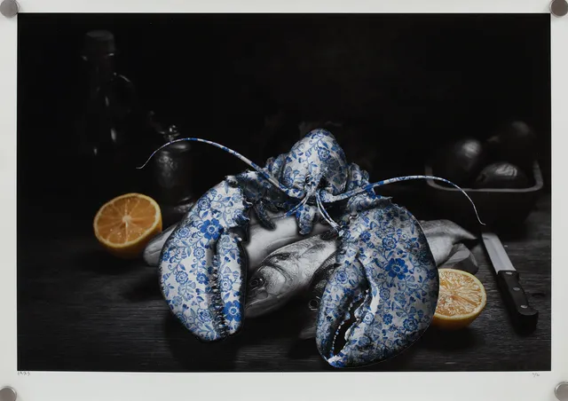 LARS TUNEBO. "Ming lobster", Pigment print, signerad och numrerad 4/30.