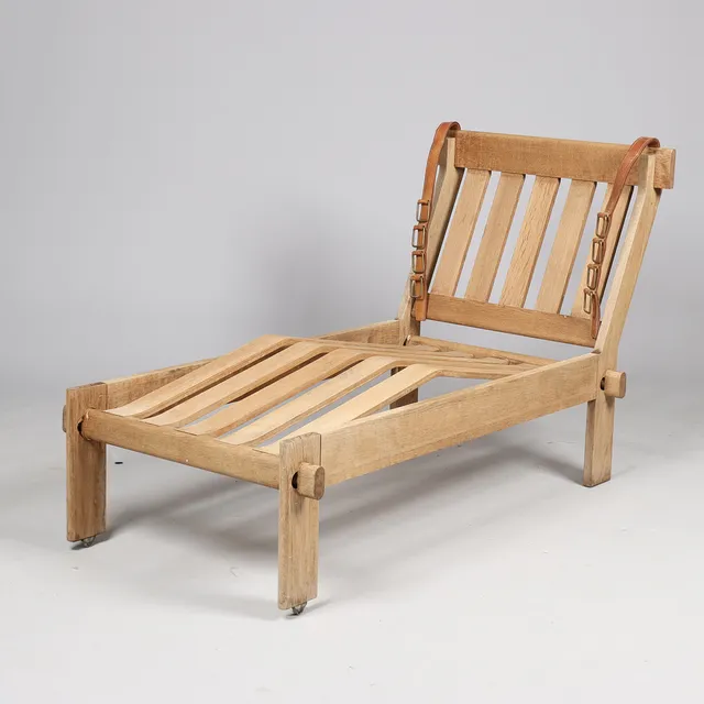 TAGE POULSEN. Dansk design liggestol / daybed, eg, Danamrk, 1960/70'erne.