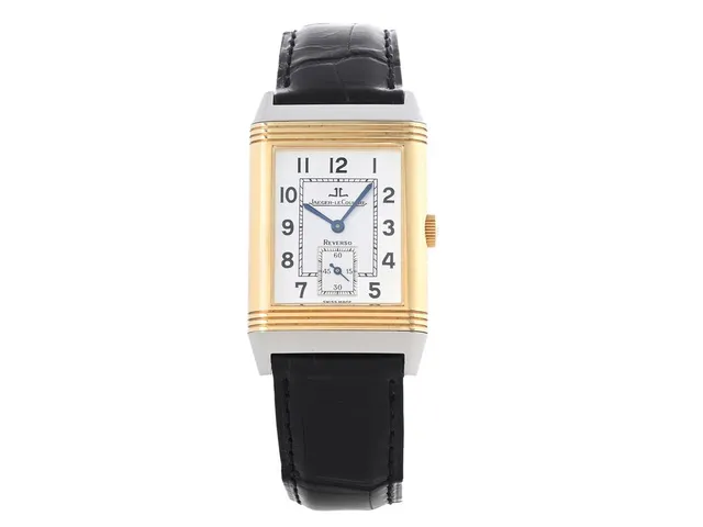 JAEGER-LE COULTRE, Reverso Grande Taille, Cal 822, Serie nr. 1962260, Ref nr. 270.540.622, Boett nr. 270.5.62, herrur, 26 x 36,5 (42) mm, stål/guld, manuell, safirglas, liten sekundvisare, läderband, viklås i stål, ca 2000, box (skadad), ytterkartong.